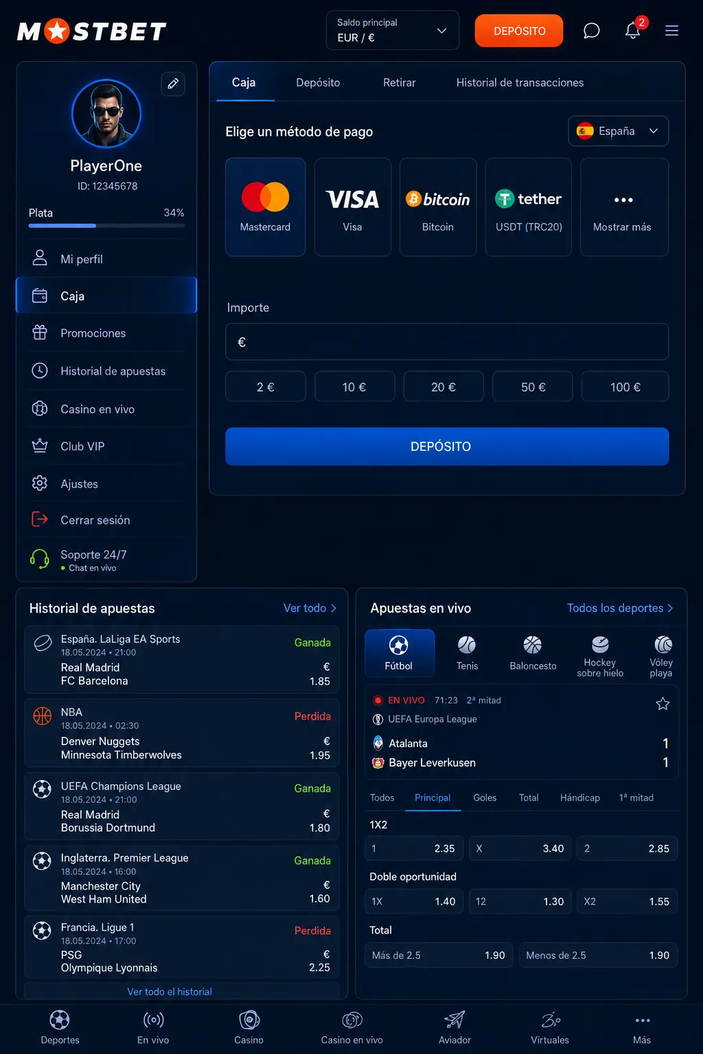 Bono de instalación de Mostbet app APK con 100 tiradas gratis