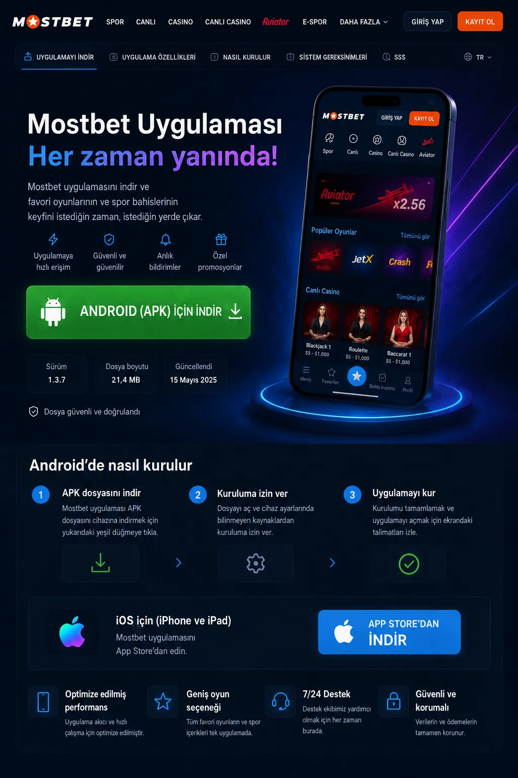 Güvenli Mostbet app APK indir işlemi nasıl yapılır?