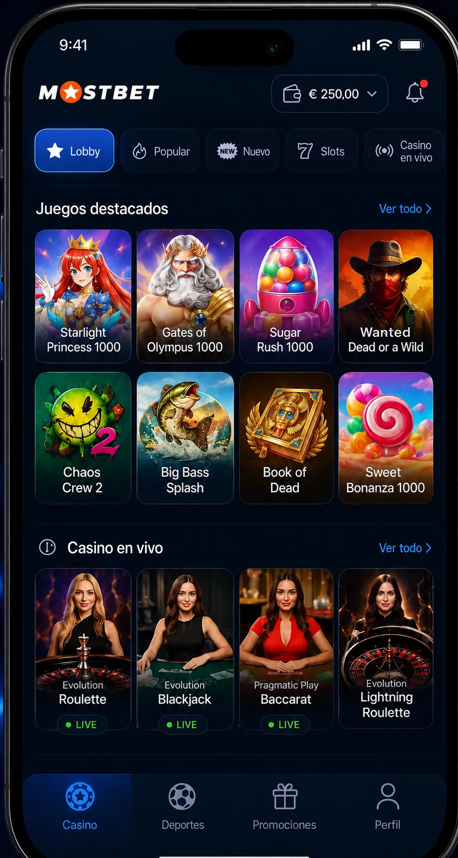 Funciones disponibles dentro de Mostbet app mobile app