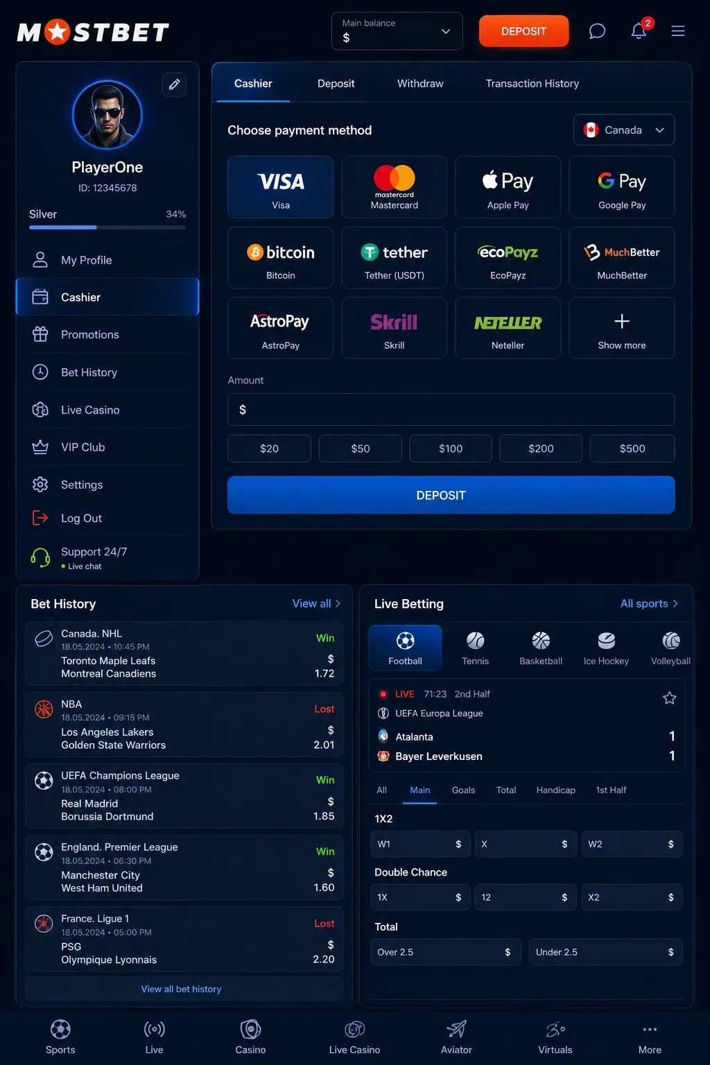 Mostbet app 100 free spins install bonus